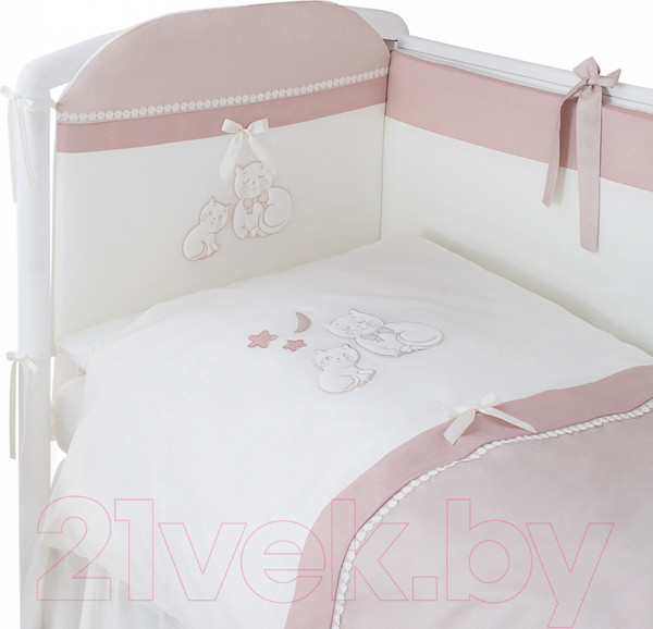 Изображение товара Комплект постельный для малышей Perina Котята / КТ6-01.2 (6 предметов, карамель)