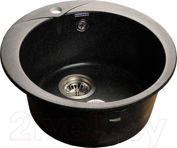 Изображение товара Мойка кухонная GranFest Rondo GF-R480 (черный)