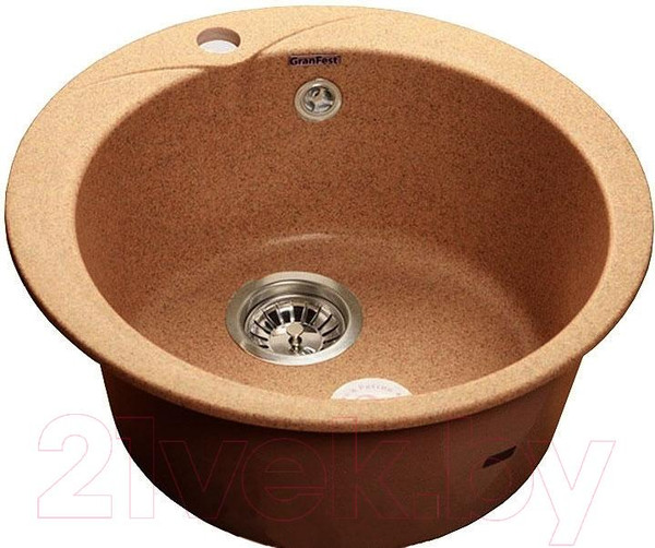 Изображение товара Мойка кухонная GranFest Rondo GF-R480 (терракотовый)