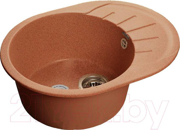 Изображение товара Мойка кухонная GranFest Rondo GF-R580L (терракотовый)
