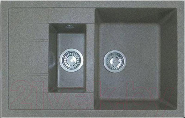 Изображение товара Мойка кухонная GranFest Quadro GF-Q775KL (серый)