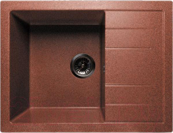 Изображение товара Мойка кухонная GranFest Quadro GF-Q650L (красный марс)