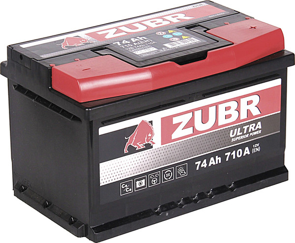 Изображение товара Автомобильный аккумулятор Zubr Ultra R+ (74 А/ч)