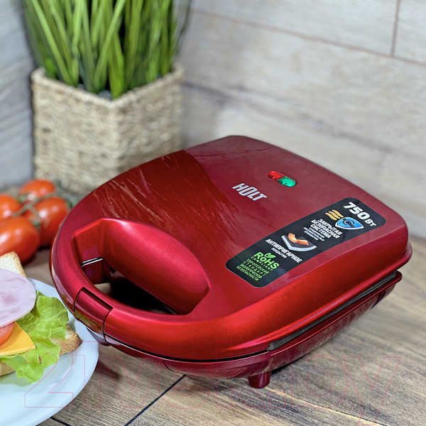 Изображение товара Сэндвичница Holt HT-SC-003 (красный)