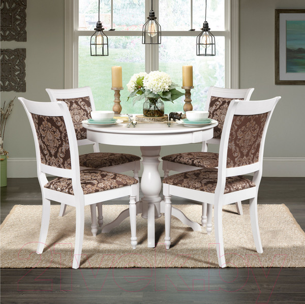 Изображение товара Обеденный стол Мебель-Класс Гелиос (белый)