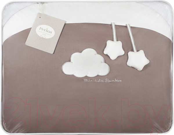 Изображение товара Комплект постельный для малышей Perina Бамбино / ББ6-01.5 (6 предметов, капучино)