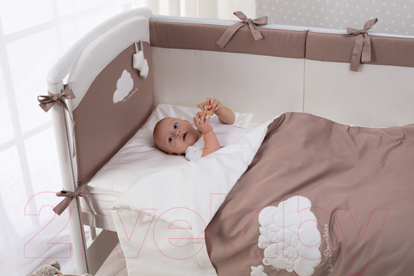 Изображение товара Комплект постельный для малышей Perina Бамбино / ББ6-01.5 (6 предметов, капучино)