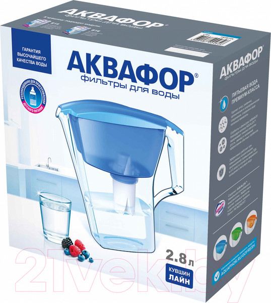 Изображение товара Фильтр-кувшин Аквафор Лайн (голубой)