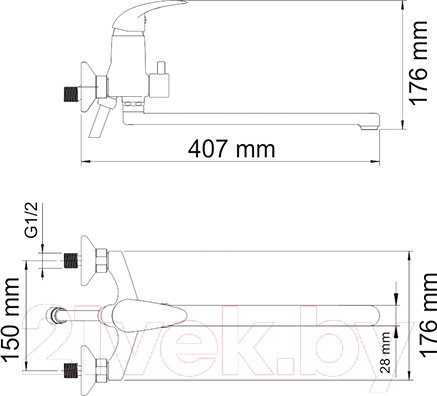 Изображение товара Смеситель Wasserkraft Isen 2602L