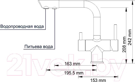 Изображение товара Смеситель Wasserkraft A8017