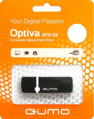 Изображение товара USB flash накопитель Qumo Optiva 02 32Gb (черный)