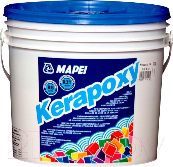 Изображение товара Фуга эпоксидная Mapei Эпоксидная Kerapoxy N112 (2кг, средне-серый)