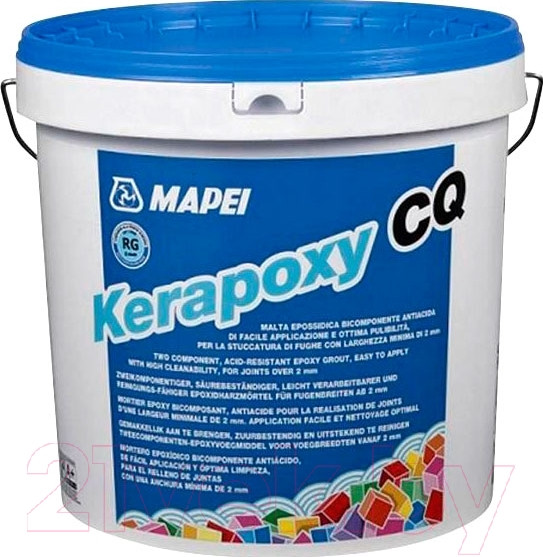 Изображение товара Фуга эпоксидная Mapei Эпоксидная Kerapoxy СQ N100 (3кг, белый)