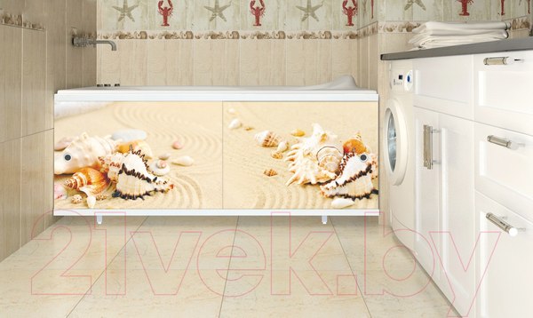 Изображение товара Экран для ванны МетаКам Ультра легкий Арт 1.48 (дары моря)