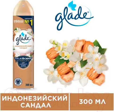 Изображение товара Освежитель воздуха Glade Индонезийский сандал (300мл)
