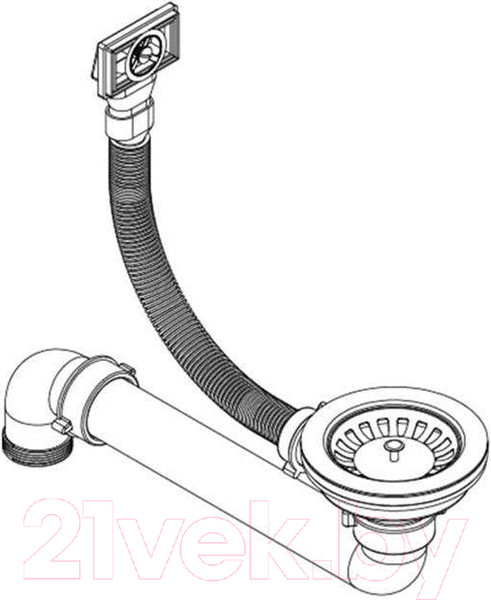 Изображение товара Мойка кухонная Aquasanita SIMPLEX SQS100 (черный металлик)