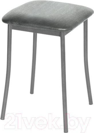 Изображение товара Табурет Древпром Тонкие ноги (металлик/бенгал серый)