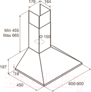 Изображение товара Вытяжка купольная Jetair Gaia IX/A/90