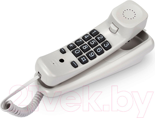 Изображение товара Проводной телефон Texet TX-219 (светло-серый)