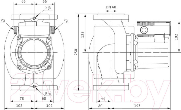 Изображение товара Циркуляционный насос Wilo TOP-Z 25/6 EM