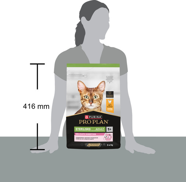 Изображение товара Сухой корм для кошек Pro Plan Sterilised с курицей (3кг)