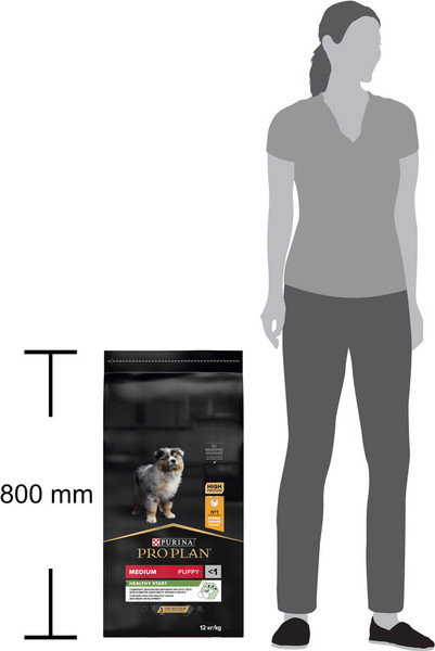 Изображение товара Сухой корм для собак Pro Plan Puppy Medium Optistart с курицей (12кг)