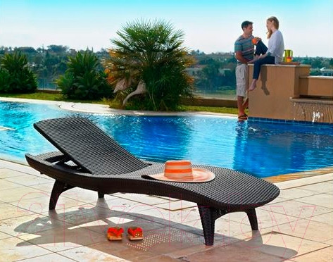 Изображение товара Шезлонг Keter Pacific Lounger / 211104 (коричневый)