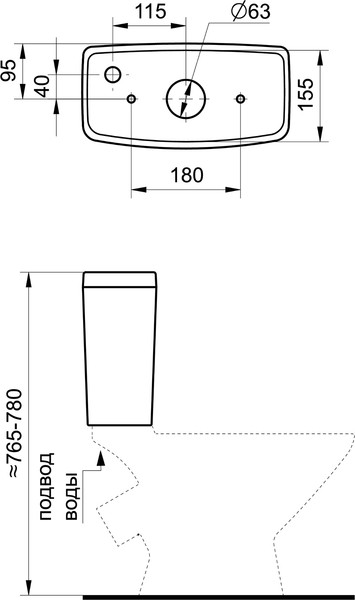 Изображение товара Унитаз напольный Santek Лига WH302141