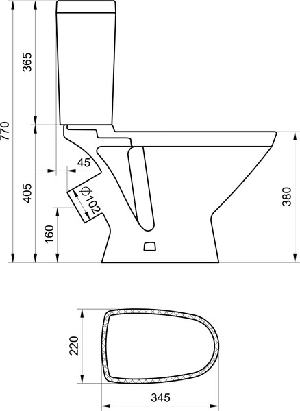 Изображение товара Унитаз напольный Santek Лига WH302141