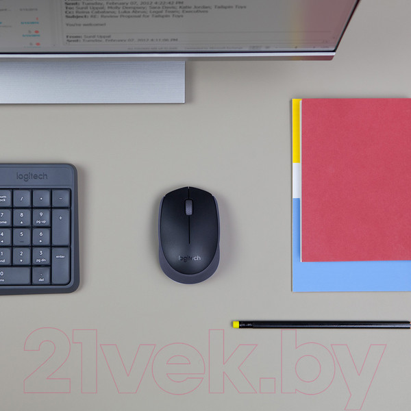 Изображение товара Мышь Logitech M171 910-004424 / 910-004643 (черный/серый)