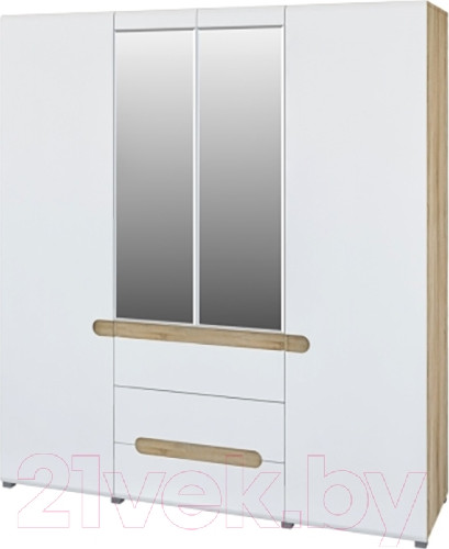 Изображение товара Шкаф Мебель-Неман Леонардо МН-026-09 (белое дерево/дуб сонома)