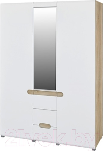 Изображение товара Шкаф Мебель-Неман Леонардо МН-026-08 (белое дерево/дуб сонома)