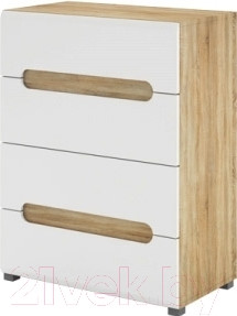 Изображение товара Комод Мебель-Неман Леонардо МН-026-07 (белое дерево/дуб сонома)