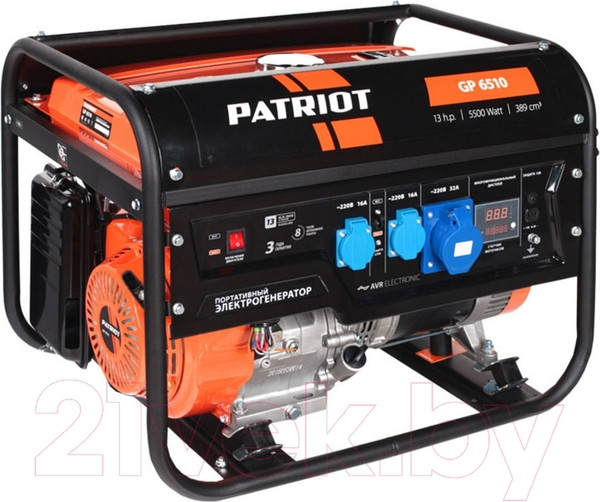 Изображение товара Бензиновый генератор PATRIOT GP 6510