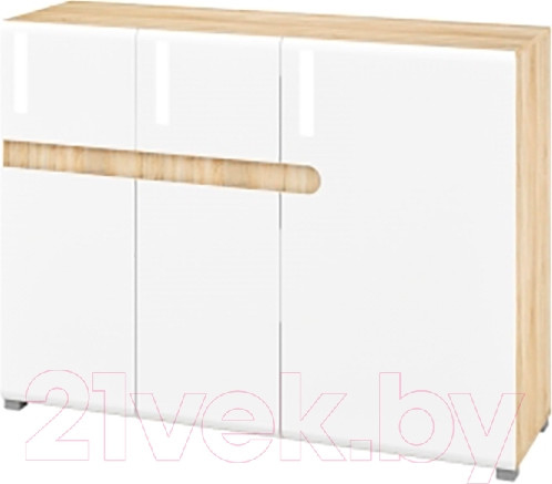 Изображение товара Тумба Мебель-Неман Леонардо МН-026-16 (белое дерево/дуб сонома)