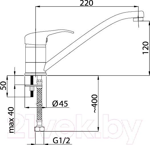 Изображение товара Смеситель Rubineta Optima-20
