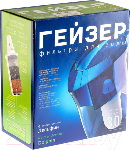 Изображение товара Фильтр-кувшин Гейзер Дельфин (сирень)