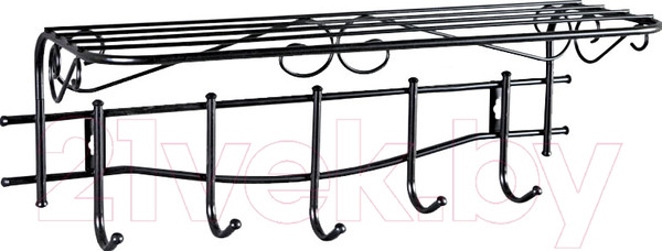 Изображение товара Вешалка для одежды Sheffilton Грация 1/5 В2-66 (черный/черный)