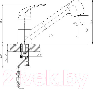 Изображение товара Смеситель Haiba HB6003