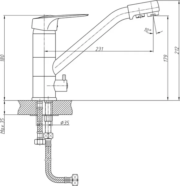 Изображение товара Смеситель Haiba HB4304