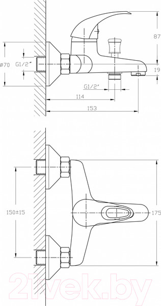 Изображение товара Смеситель Haiba HB3015