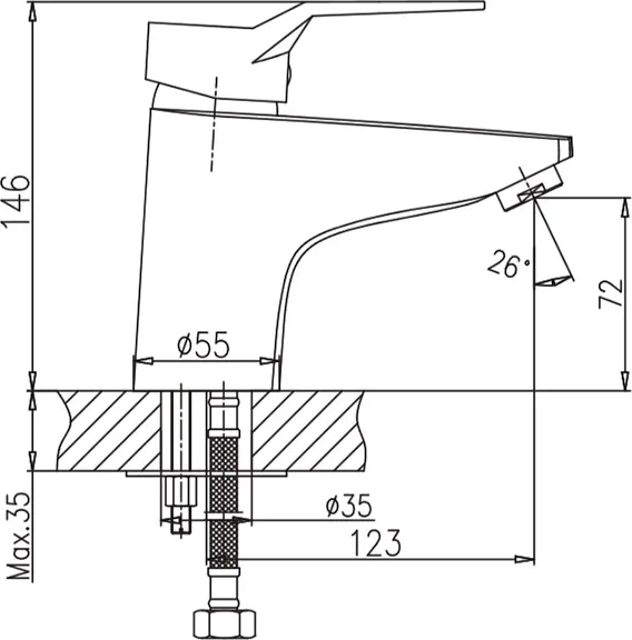 Изображение товара Смеситель Haiba HB1063