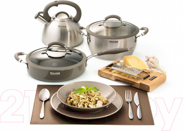 Изображение товара Чайник со свистком Rondell RDS-434 Balance (серый)