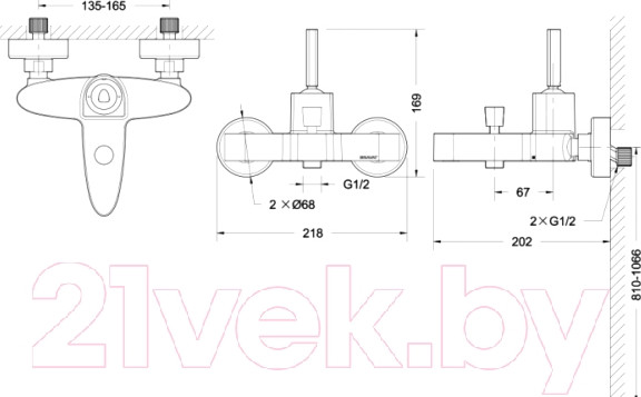 Изображение товара Смеситель Bravat Spring F679113C-01