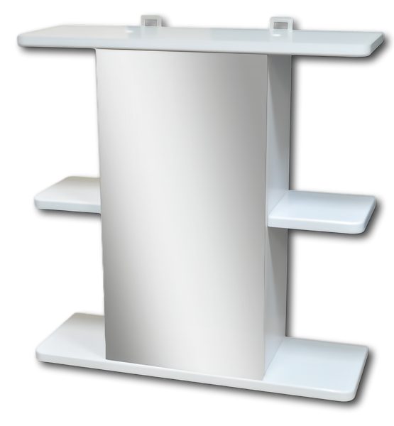 Изображение товара Шкаф с зеркалом для ванной Гамма 10 (белый, правый)