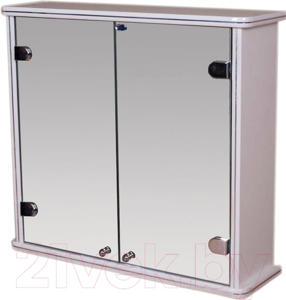 Изображение товара Шкаф с зеркалом для ванной Гамма 14 (белый)