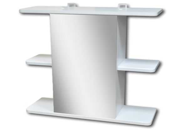 Изображение товара Шкаф с зеркалом для ванной Гамма 15 (белый, правый)