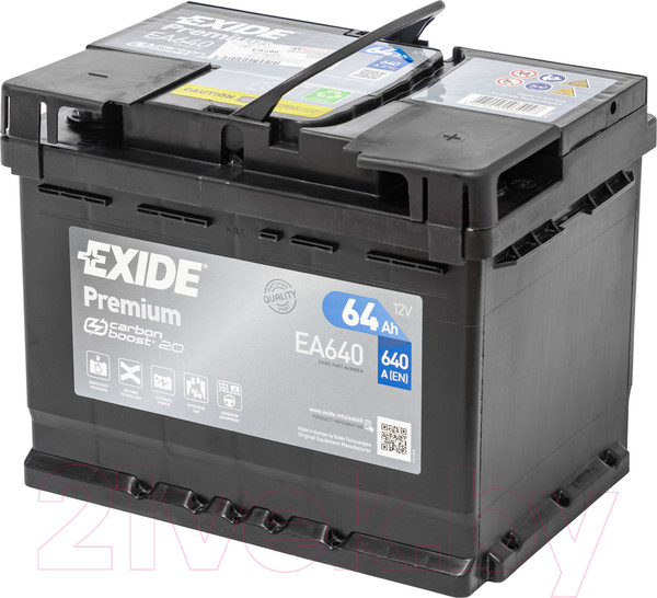 Изображение товара Автомобильный аккумулятор Exide Premium EA640 (64 А/ч)