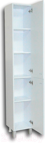 Изображение товара Шкаф-пенал для ванной Гамма 50.03 ОФ2 (белый, правый)