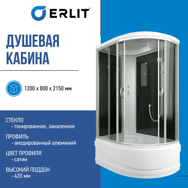 Изображение товара Душевая кабина Erlit ER3512TPL-C4-RUS